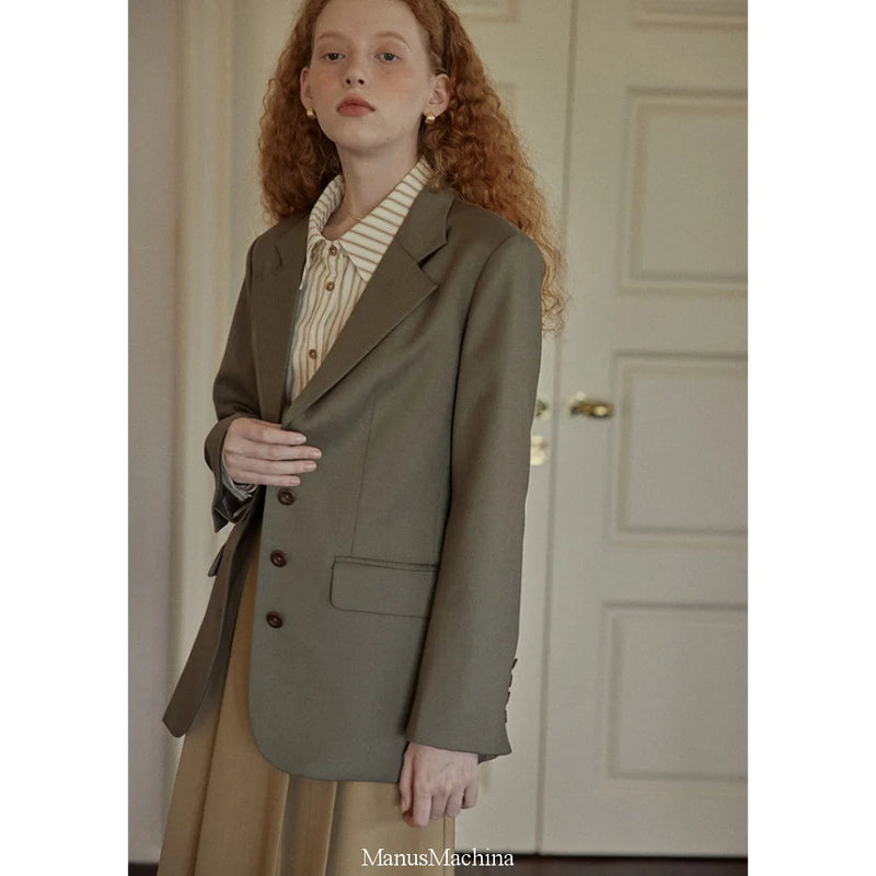 Olive Green Classical Jacket