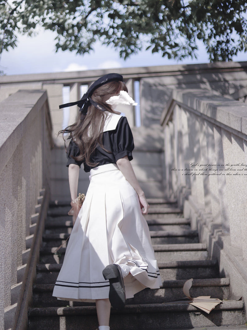 A literary dress and shawl for a young lady in black