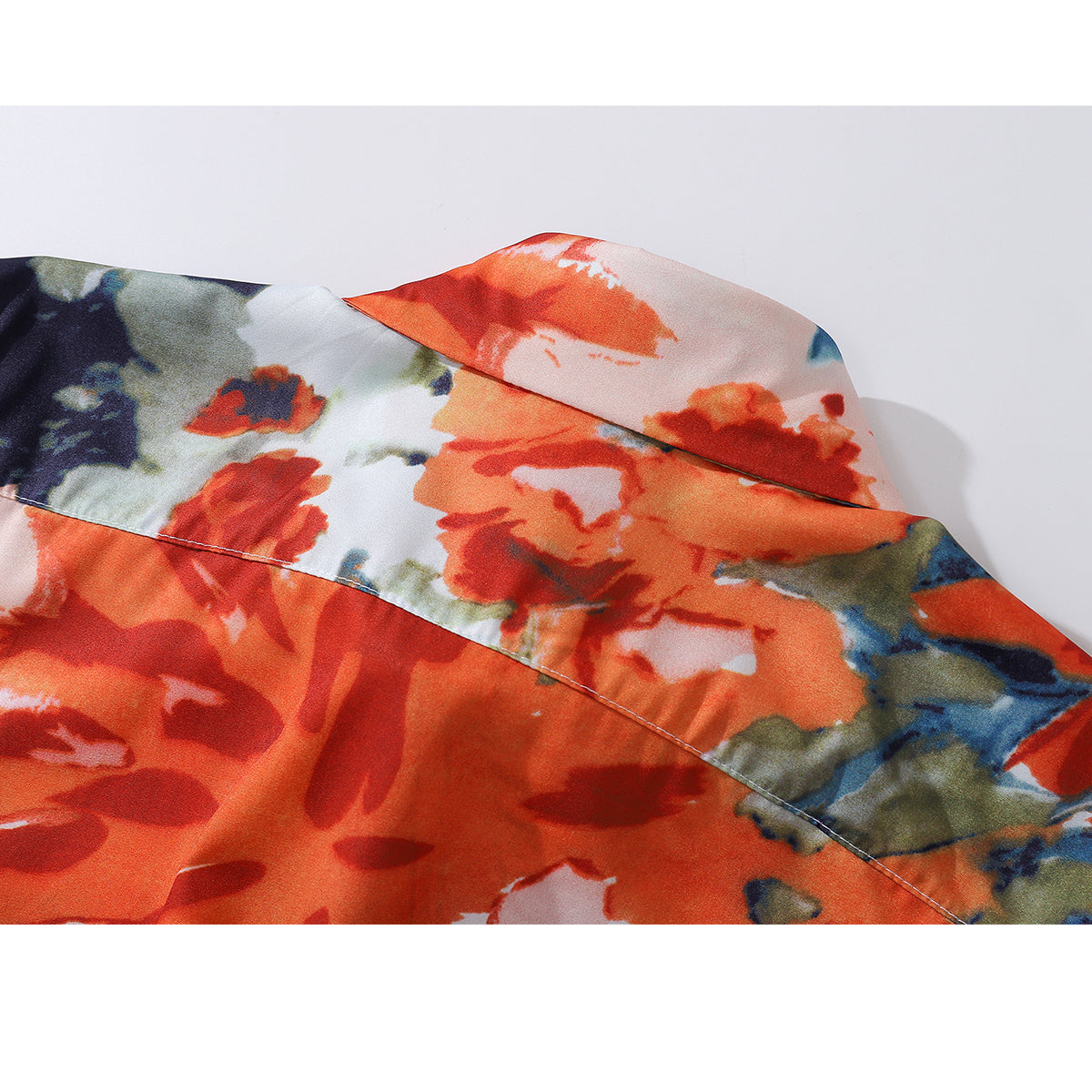 花群集の抽象画ショートシャツ – ManusMachina 