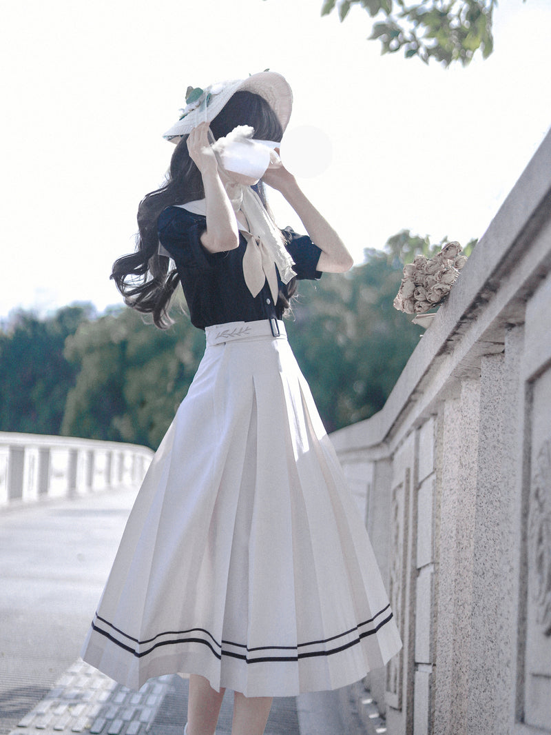 Modern Hanfu Under Garment Underwear Women Set White Black Ladies