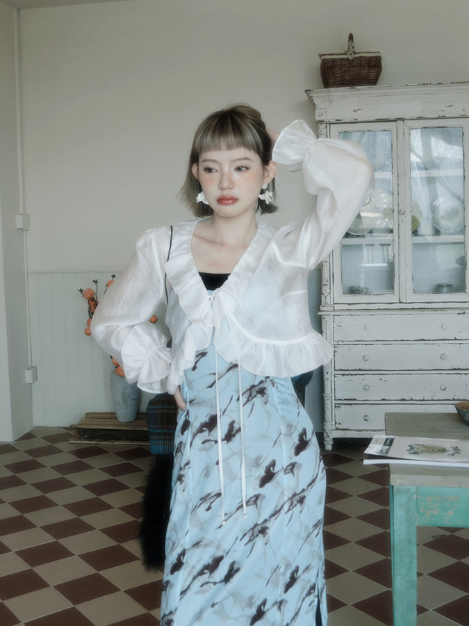 Phantom Abstract Painting Blouse