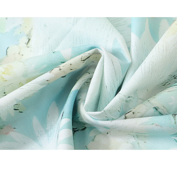 白木蓮の花柄シャツ