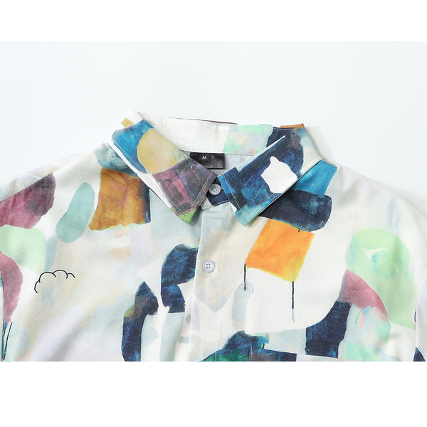 Stained Glass Watercolor Blouse