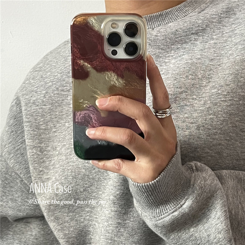 Gradient Color Block iPhone Case