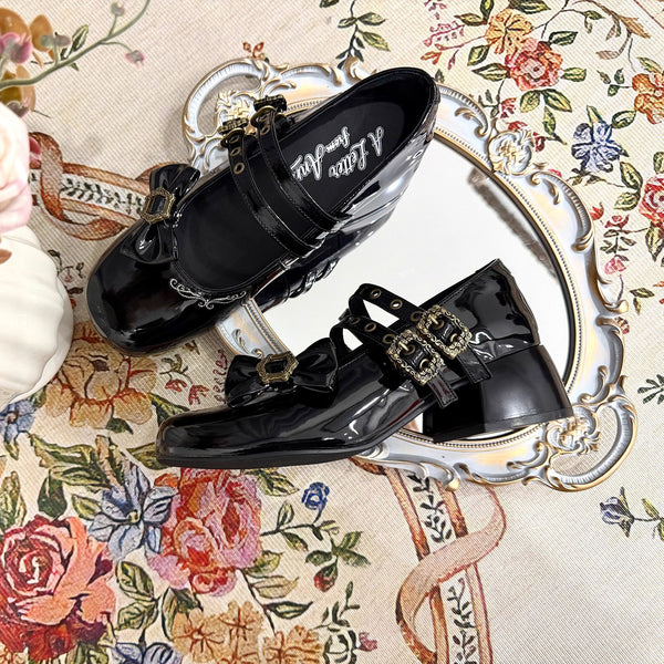 Ribbon Classical Mary Jane Shoes - Black[2026年3月上旬-3月下旬発送予定]