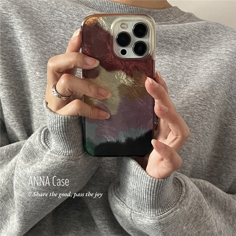 Gradient Color Block iPhone Case