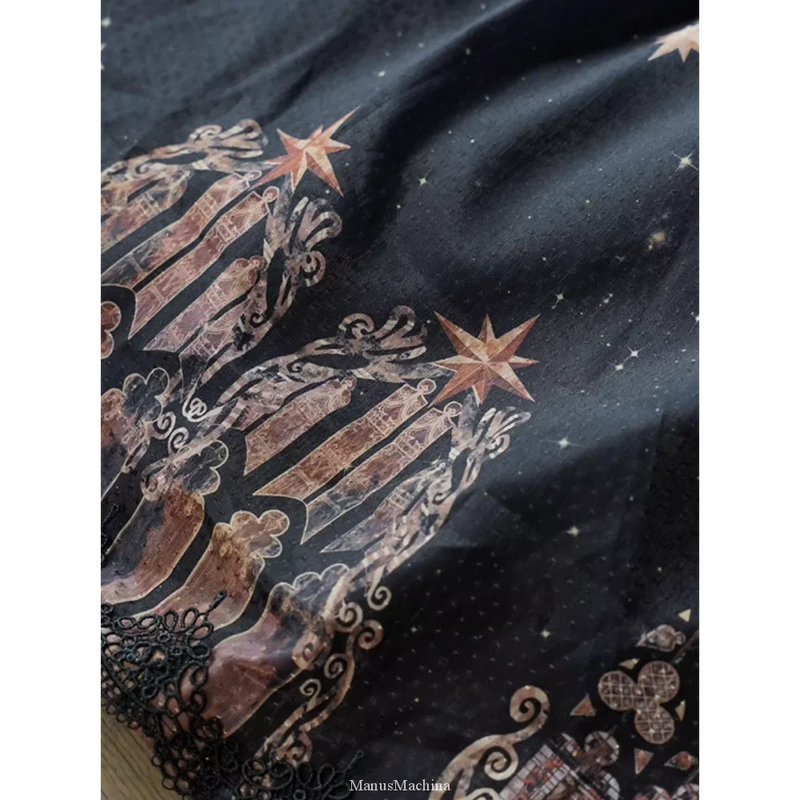 聖堂と星屑の刺繍ジャンパースカート[2023年12月上旬発送予定]