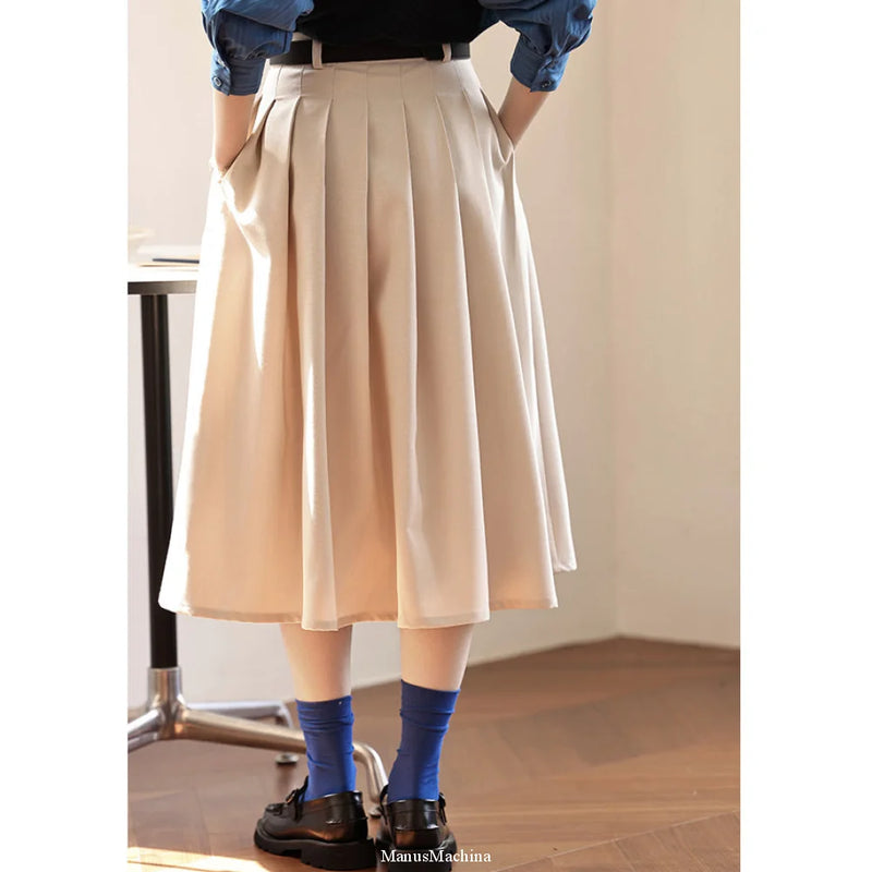 西洋少女の文学フレアプリーツスカート