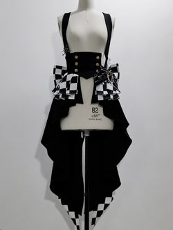 Duke Knight's jacquard corset, embroidered blouse, striped shorts, striped back ribbon, ribbon brooch and hat [scheduled to be shipped in mid-July 2023]