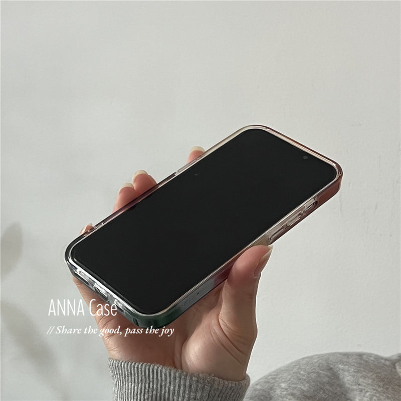 Gradient Color Block iPhone Case