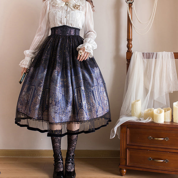 Cathedral of the Apocalypse Pattern Corset Skirt
