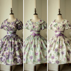 Purple Grape Watercolor Classical Corset Dress