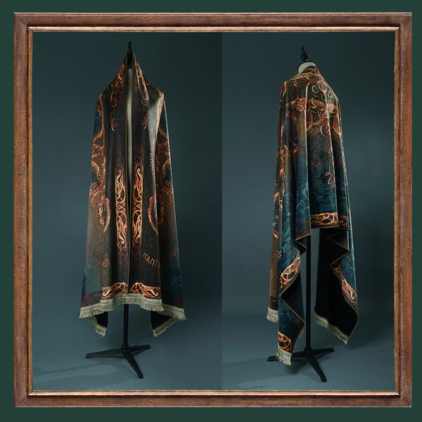 Scandinavian Mythology Pattern Long Stole [Planned to be shipped from early April to late June 2023]
