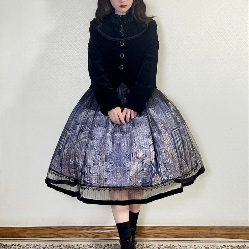 Temple of the Apocalypse Pattern Jumper Skirt [Planned to be shipped from late April to early May 2023]