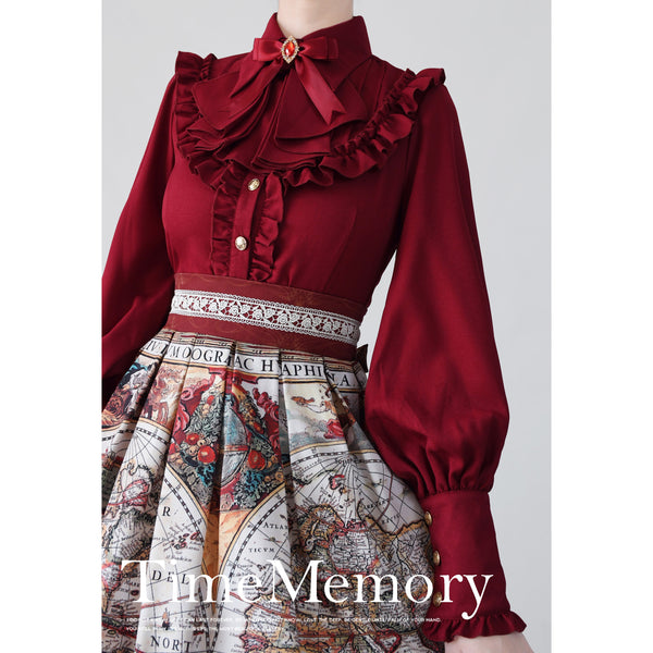 Victorian blouse of a crimson lady