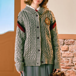 Witch School Embroidered Hoodie Cardigan