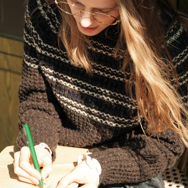 Scandinavian girl's wool sweater