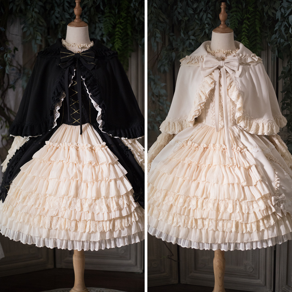 Royal aristocratic ribbon embroidery jumper skirt