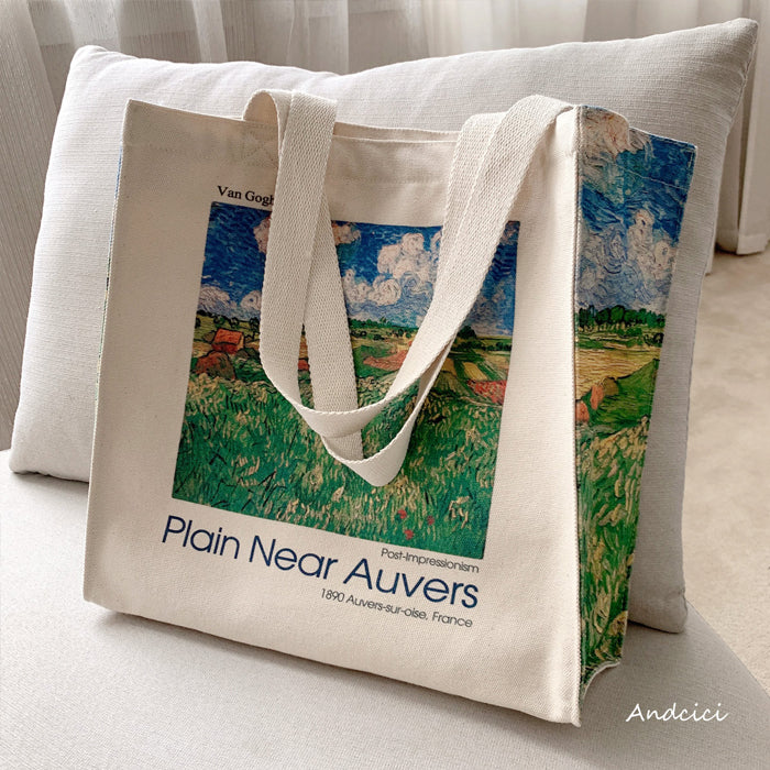Plain near Auvers tote bag