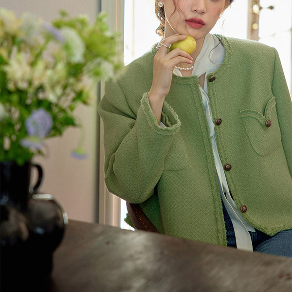 willow green lady retro jacket