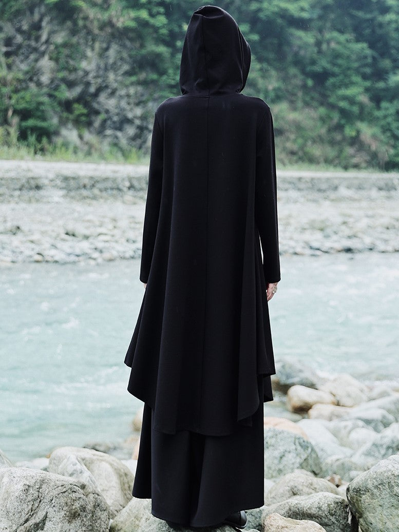 black witch hoodie dress