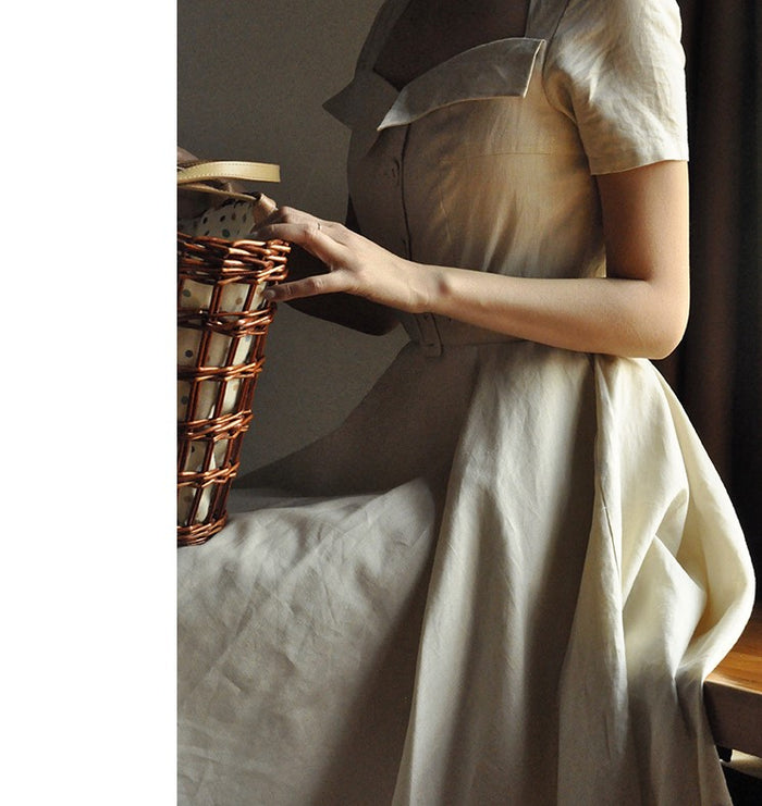 N.FRAME/エヌフレーム】クラシックコンビネーションドレス