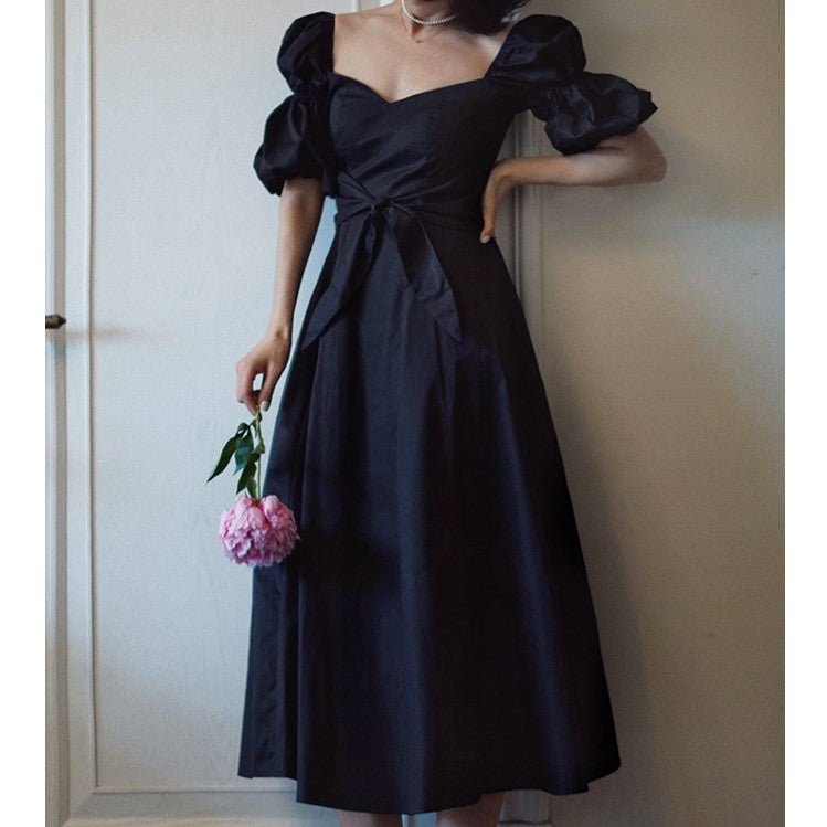 Lady's ball black dress