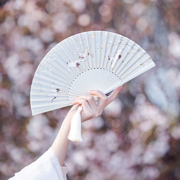 Folding fan with Kinbai Senkaku