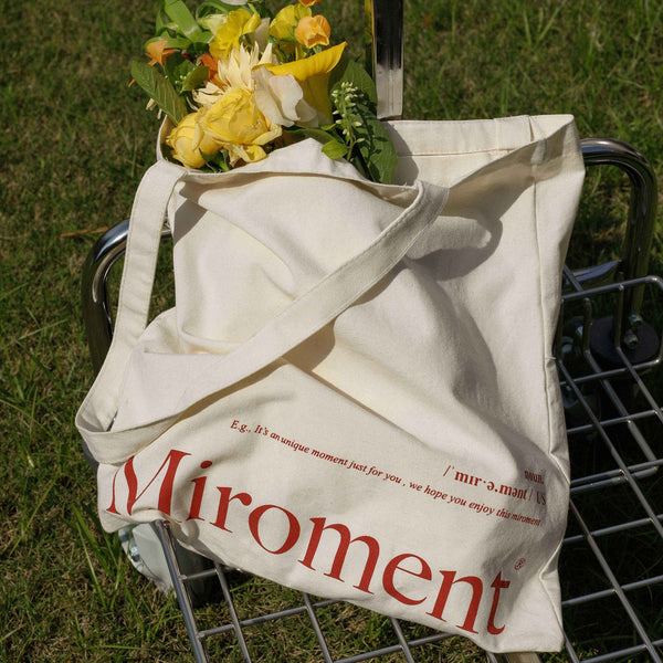 Miroment Red Logo Canvas Tote