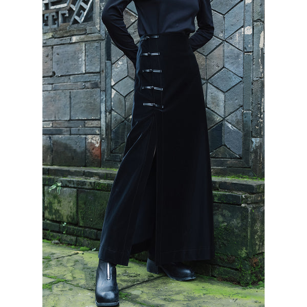 真夜中に濡れたチャイナスリットスカート – ManusMachina