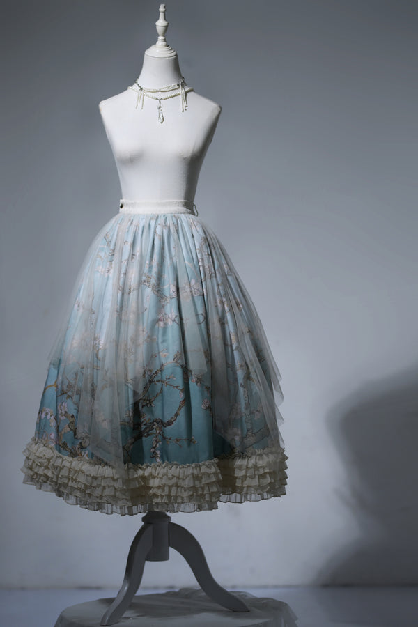 Elegant skirt of blossoming almond tree branches [Planned to be shipped from late July to early August 2023]