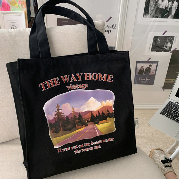 The Way Home Vintage tote bag