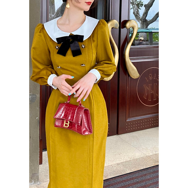 Lady of Fallen Leaves Retro Dress