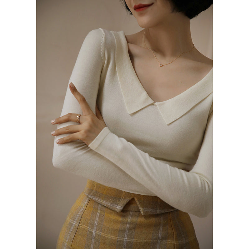 Elegant slim knit for ladies