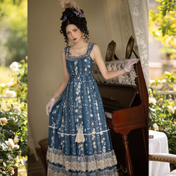 Splendid Queen Floral Sleeveless Dress