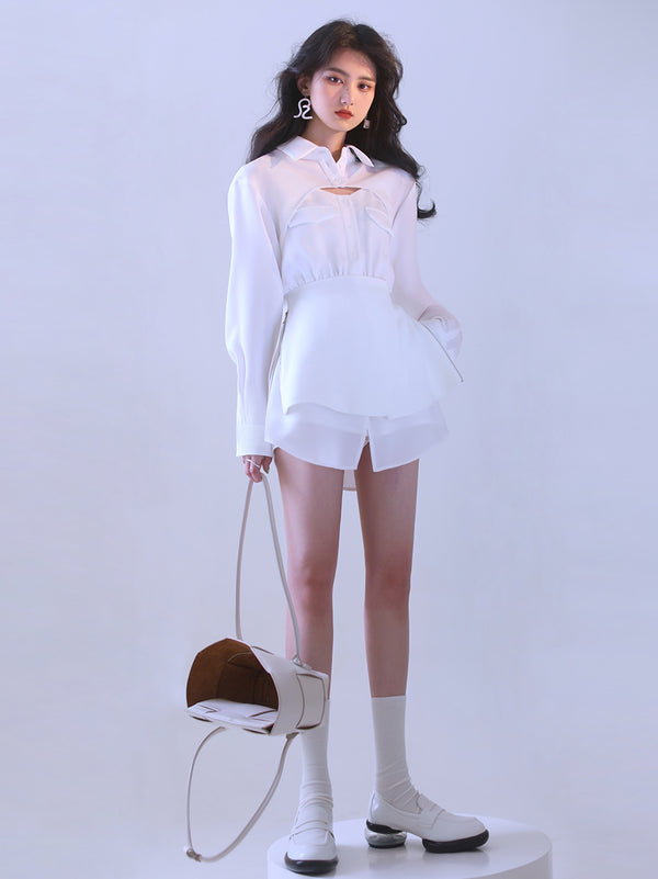 Ice Fragment Lady Tops, strap dress and pants skirt