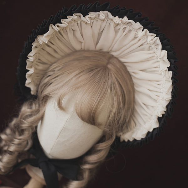 Royal embroidered bonnet and embroidered headdress