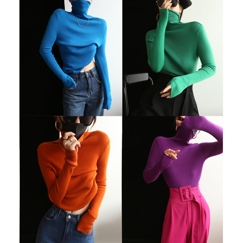 Turtleneck sweaters for little girls