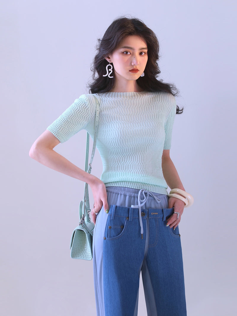 Ice Fragment Lady Jacquard Knit