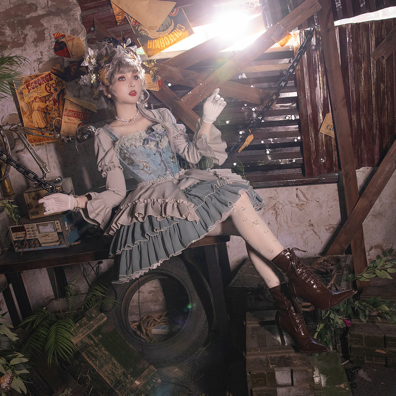 Western Aristocrat's Daughter's Floral Frill Corset [Scheduled to be shipped in early May 2023]
