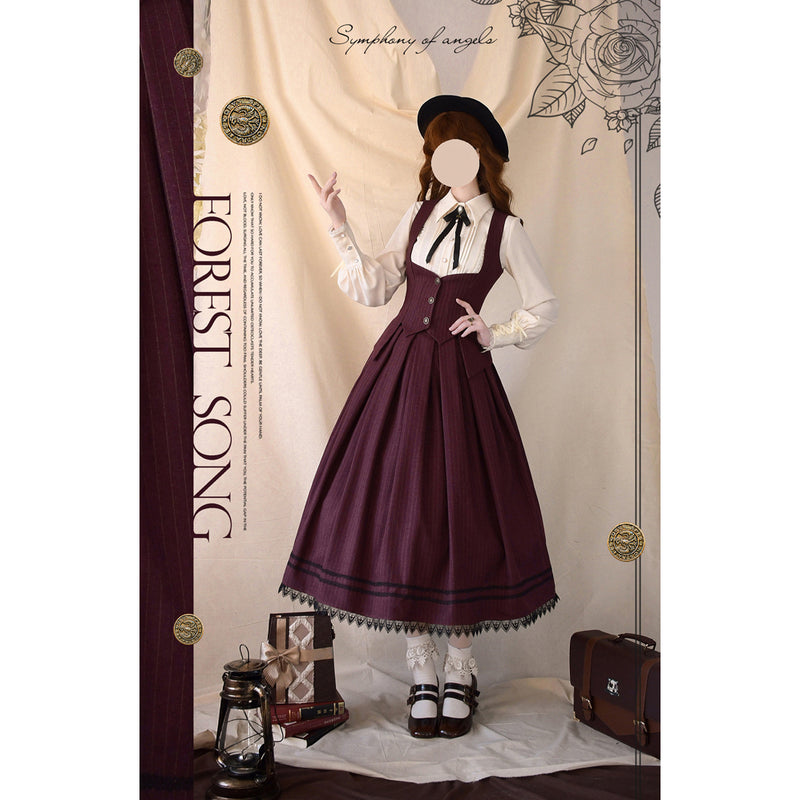 British lady's literary classical skirt