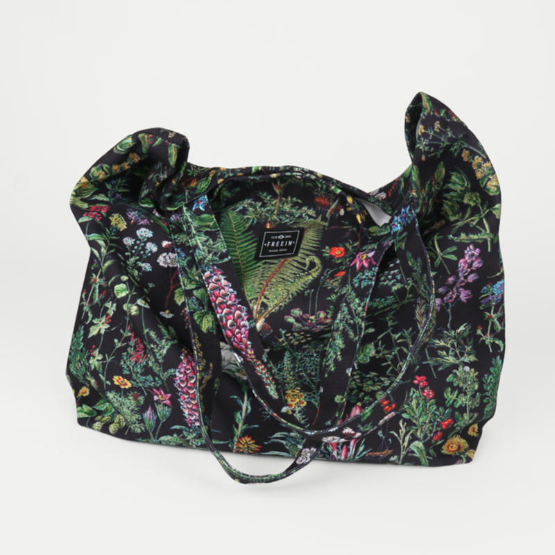 植物図鑑ブラックトートバッグ – ManusMachina 植物図鑑ブラックトートバッグ – ManusMachina