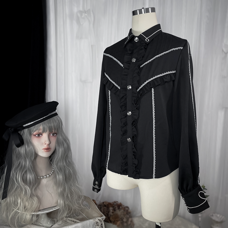 Baron's Daughter and Black Knight Embroidered Jumper Skirt, Blouse, Jacket, and Half Pants