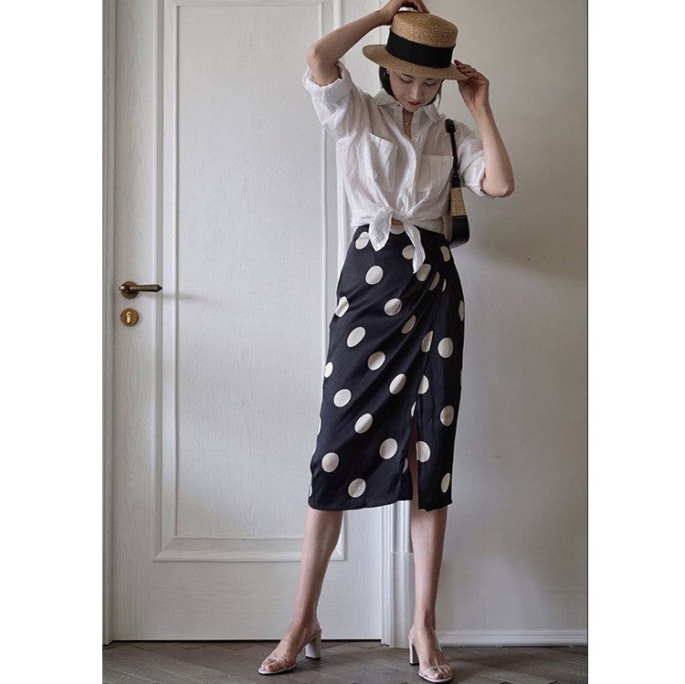 duchess polka dot vintage skirt