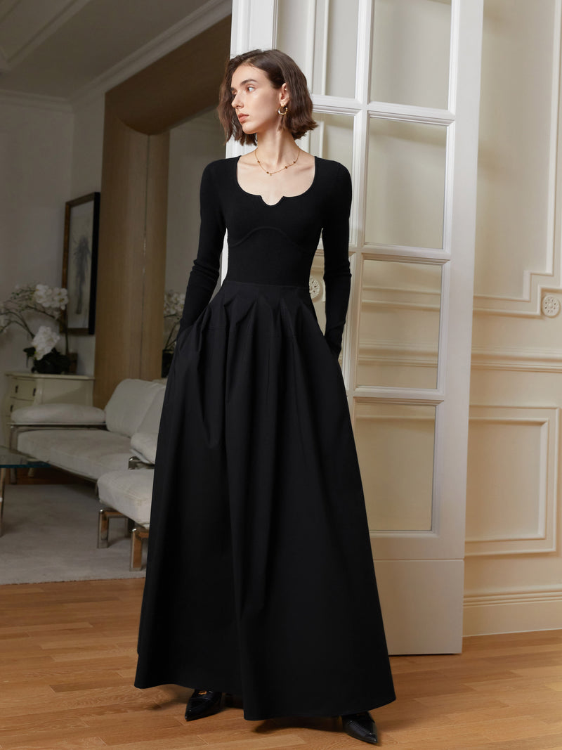 black lady patchwork dress