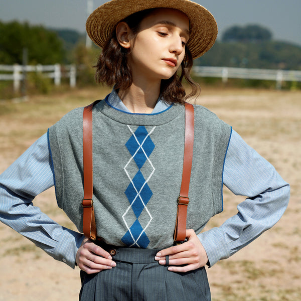 British Girl's Retro Suspenders