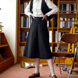 literary retro casual skirt