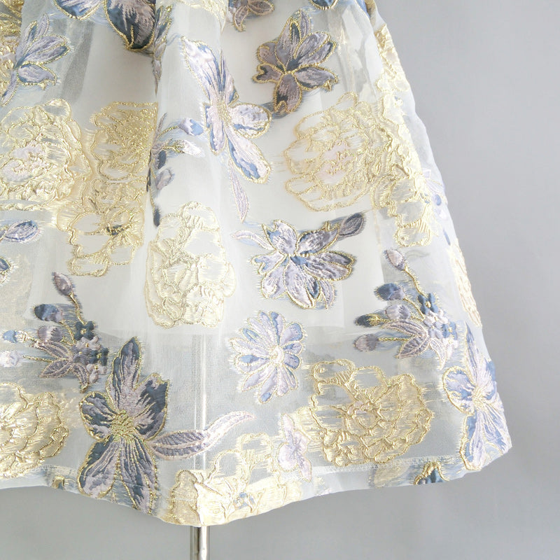 染織の花図案ヘップバーンスカート