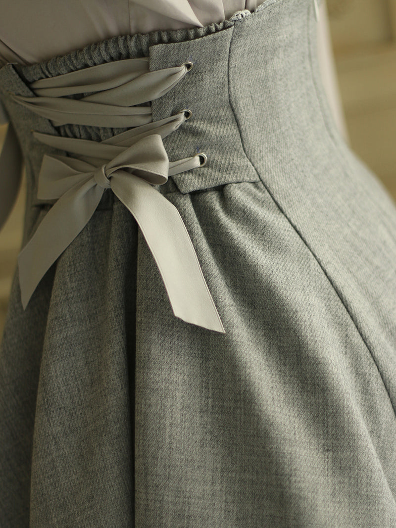 Corset Ribbon Skirt of Gray Lady [Scheduled to be shipped from late May to early June 2023]