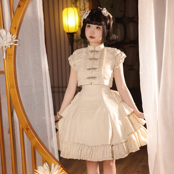 China tops and jumper skirt for the imperial court lady